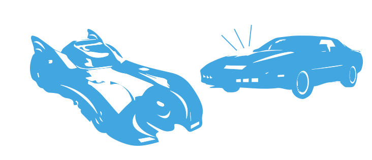 KITT vs Battmobile