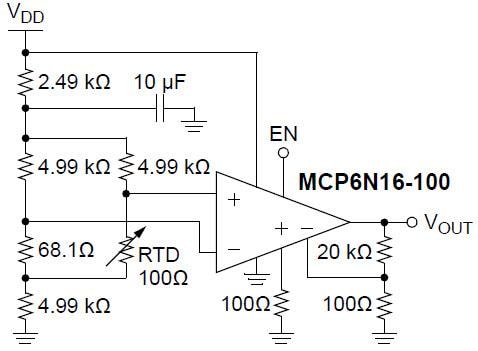 Microchip Technology MCP6N16 Zero-Drift Instrumentation Amplifier