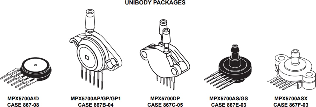 NXP Semiconductors MPX5700 Series Piezoresistive Transducers