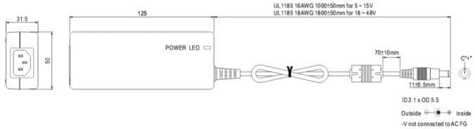 MEAN WELL GSTx0A AC-DC Reliable Green Power Adapters