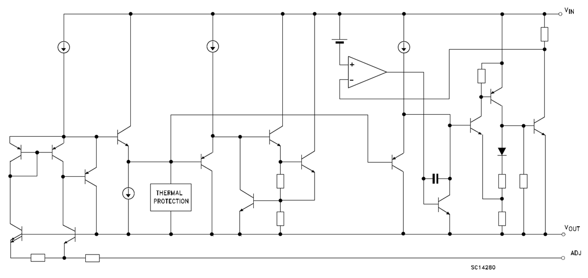 Block Diagram - STMicroelectronics LD1086 Low Drop Positive Voltage Regulators