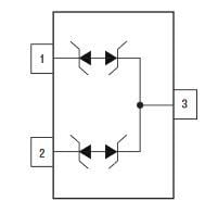 Block Diagram - Bourns CDSOT23-T24CAN-Q AEC-Q101 CANbus Protectors