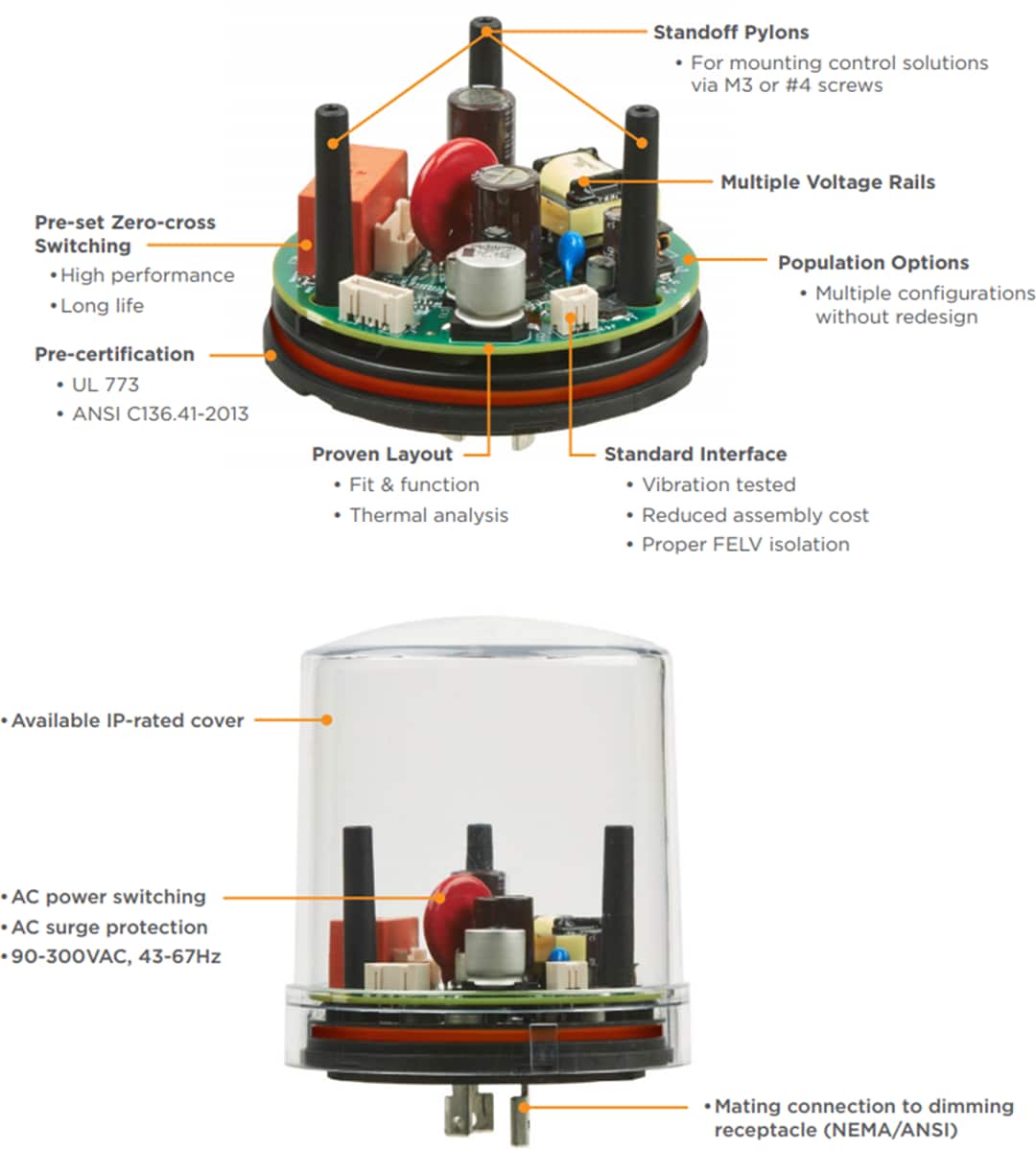 Mechanical Drawing - TE Connectivity LUMAWISE Endurance N Enhanced Bases