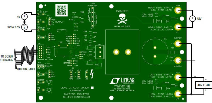 Block Diagram - Analog Devices Inc. DC2423A Demo Board for LTM9100 µModule® Controller