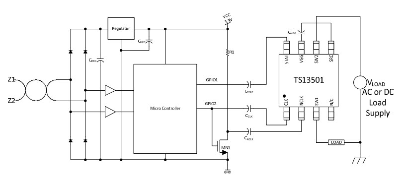 Block Diagram - Semtech TS13501 Neo-Iso™ Solid State Relays