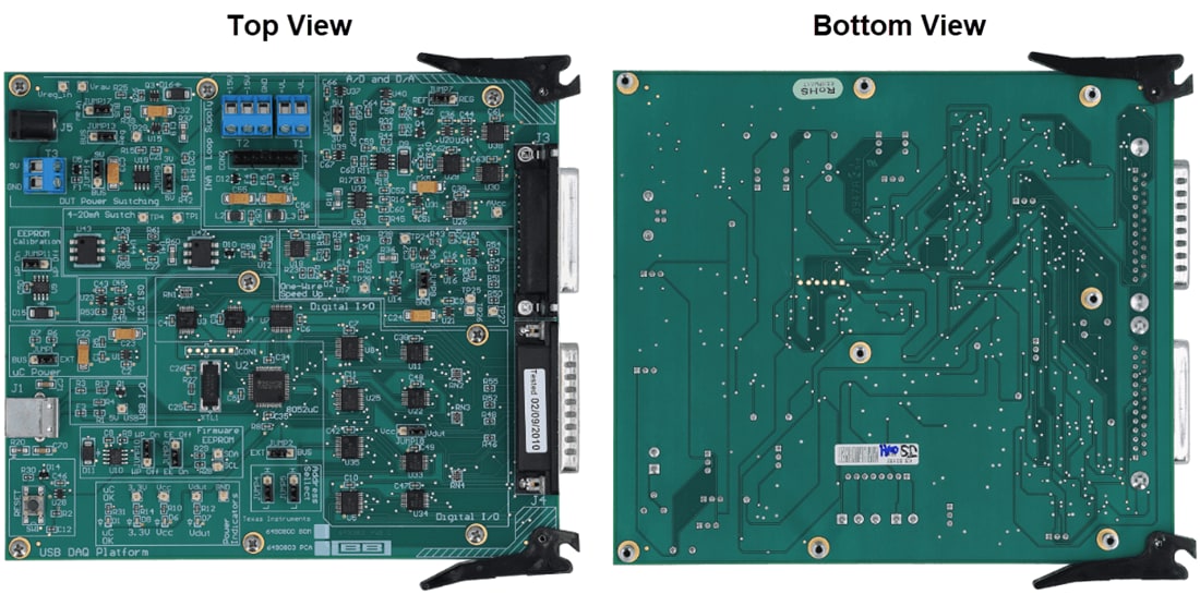 Mechanical Drawing - Texas Instruments XTR108EVM-USB Evaluation Module