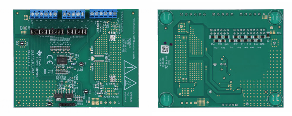 Mechanical Drawing - Texas Instruments bq77216EVM Evaluation Module