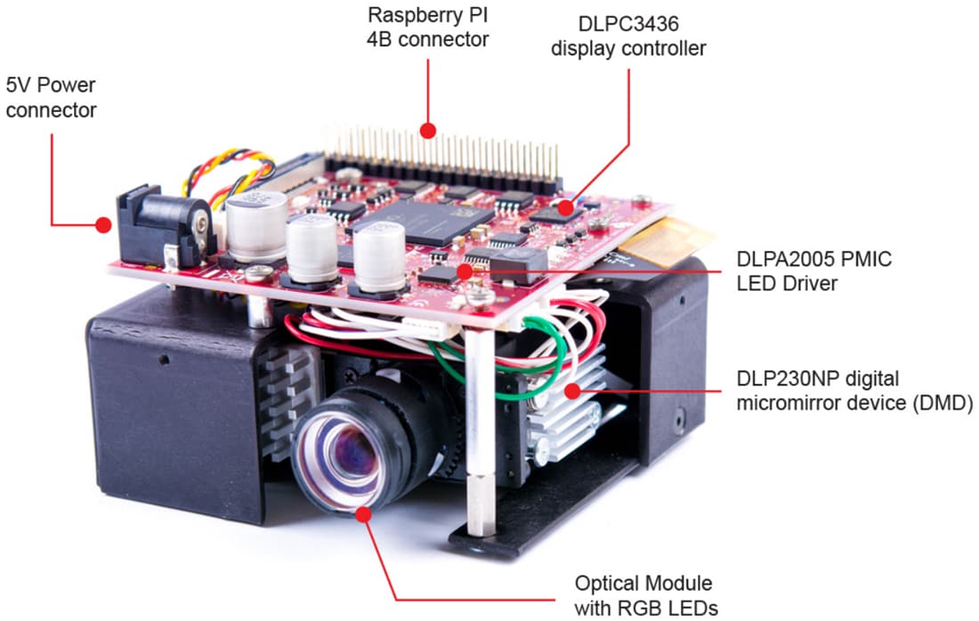 Mechanical Drawing - Texas Instruments DLPDLCR230NPEVM DLP® LightCrafter™ Display 230NP