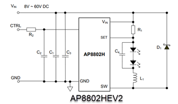 Schematic - Diodes Incorporated AP8802 Evaluation Boards