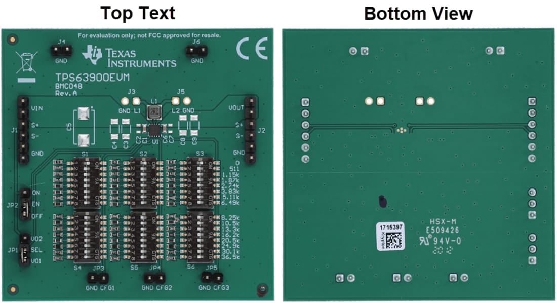 Mechanical Drawing - Texas Instruments TPS63900EVM Converter Evaluation Module (EVM)