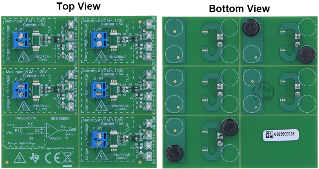 Mechanical Drawing - Texas Instruments INA280EVM Current Sensing Evaluation Module