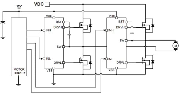 Application Circuit Diagram - Monolithic Power Systems (MPS) MP1917A MPS Gate Driver