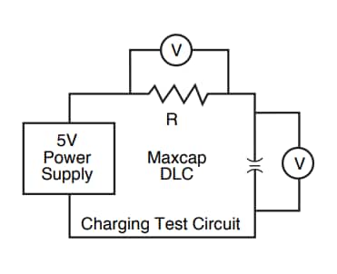 Application Circuit Diagram - Ohmite Maxcap® Double-Layer Capacitors