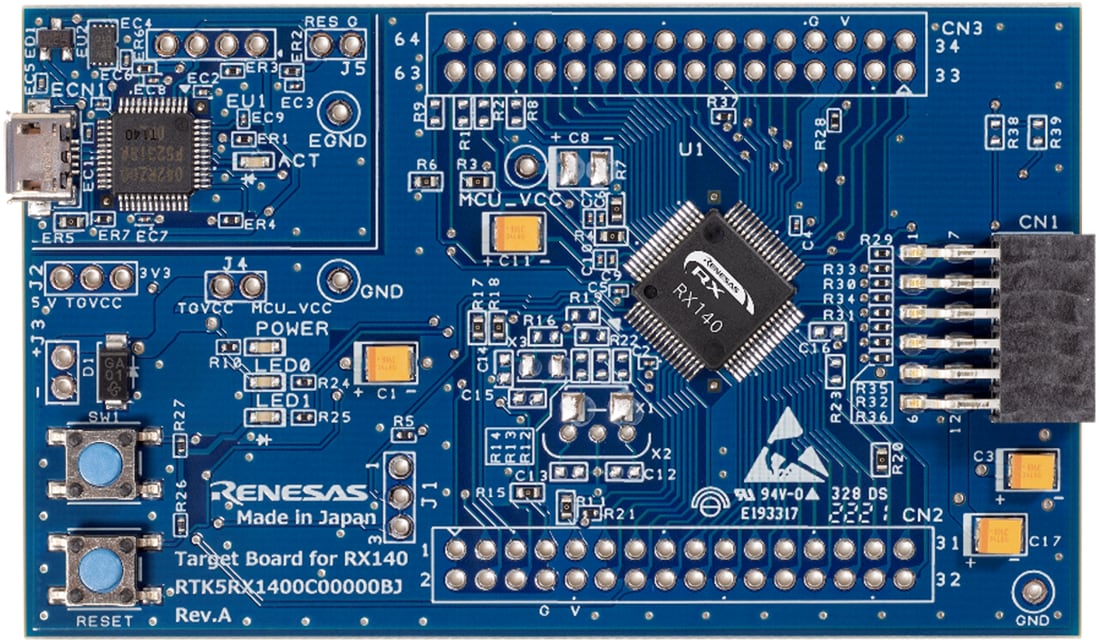Mechanical Drawing - Renesas Electronics RTK5RX1400C00000BJ Target Board