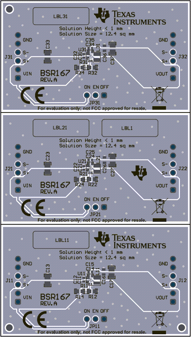 Mechanical Drawing - Texas Instruments TPS628436-7-8EVM-167 Converter Evaluation Module