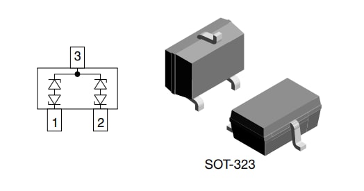 Application Circuit Diagram - Vishay Semiconductors VCAN36C2-03G BiSy Dual-Line ESD Protection Diodes