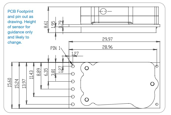 Chart - Amphenol Advanced Sensors T6793 High Accuracy NDIR Carbon Dioxide Sensors