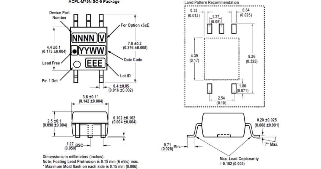 Broadcom ACPL-M75N High-Speed Digital CMOS Optocouplers