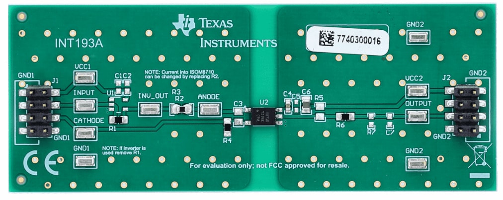 Texas Instruments ISOM8710DFFEVM Evaluation Module