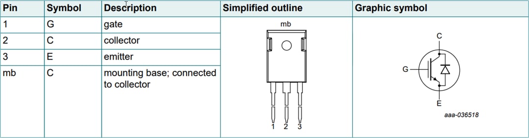 Mechanical Drawing - Nexperia NGWx Trench Field-Stop IGBTs