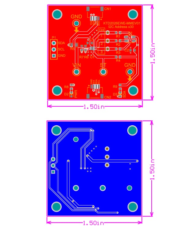 Location Circuit - Kinetic Technologies KTD2026 & KTD2027 Evaluation Kits