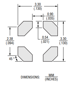Mechanical Drawing - Bourns SRF3015 Dual-Winding Shielded Power Inductors