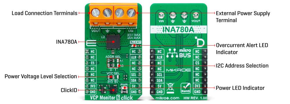 Mikroe MIKROE-6101 VCP Monitor 6 Click