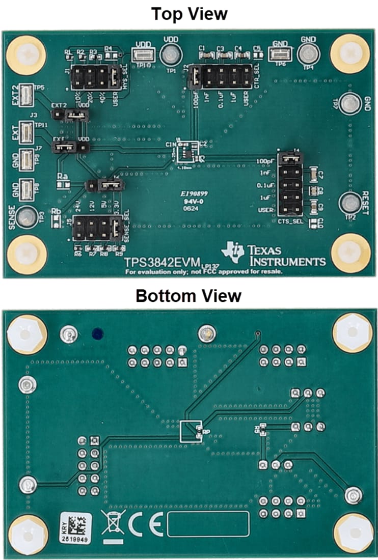 Mechanical Drawing - Texas Instruments TPS3842EVM Supervisor Evaluation Module (EVM)
