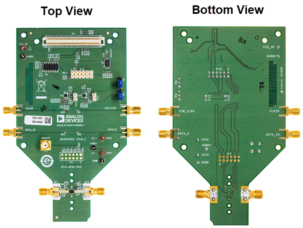 Mechanical Drawing - Analog Devices Inc. ADAR4002-EVALZ Evaluation Board