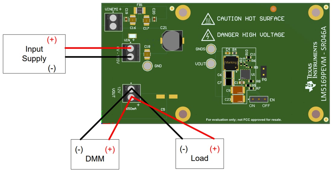 Mechanical Drawing - Texas Instruments LM5169PEVM Converter Evaluation Module (EVM)