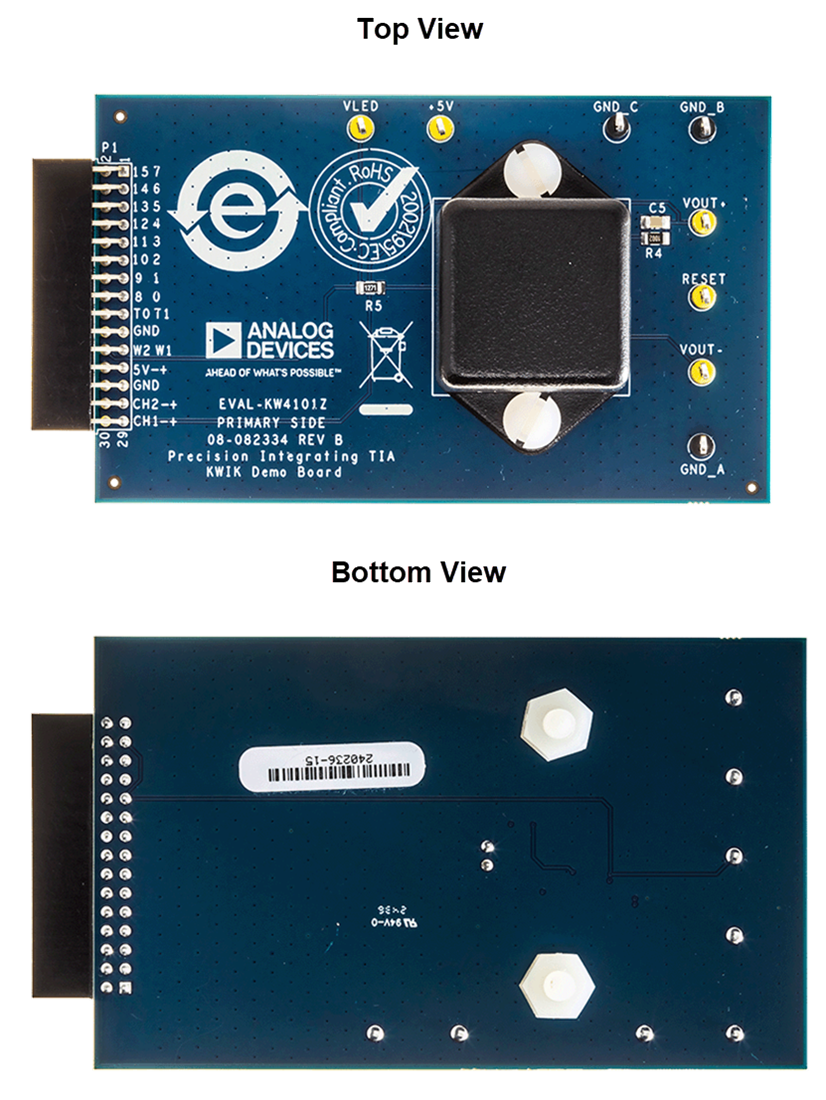 Mechanical Drawing - Analog Devices Inc. EVAL-KW4101Z KWIK Demo Board