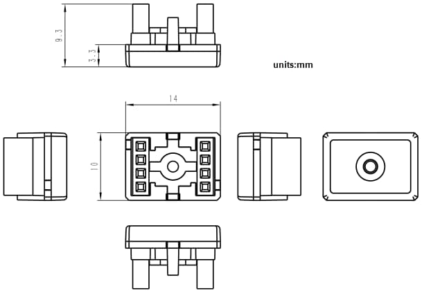Mechanical Drawing - M5Stack Chain Bridge & Chain Return