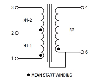 Schematic - Bourns PKSEP6 SMD Transformers for Ultrasonic Sensors