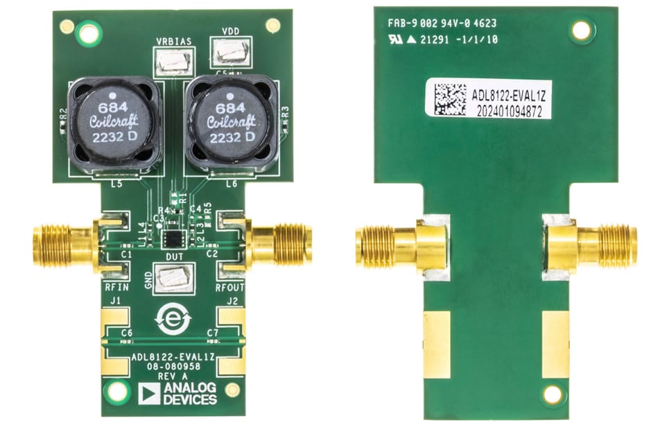 Analog Devices Inc. ADL8122-EVAL1Z Evaluation Board