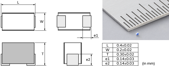 Mechanical Drawing - Murata LQP02HQ_Z2 Automotive RF Inductors