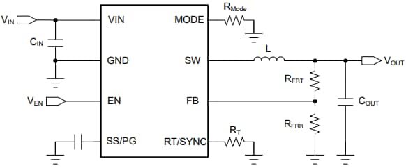 Schematic - Texas Instruments TPS54x38 Synchronous Buck Converters