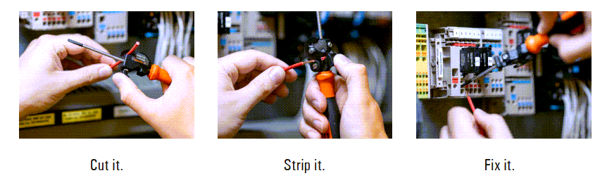 Chart - Weidmuller swifty® CS 3-in-1 Smart Cable Cut & Strip Tool