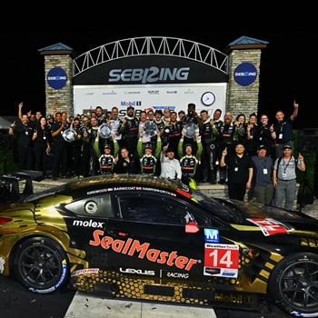 Mouser-Sponsored Vasser Sullivan Lexus Racing Team Celebrates First Place Win at the Twelve Hours of Sebring IMSA Race